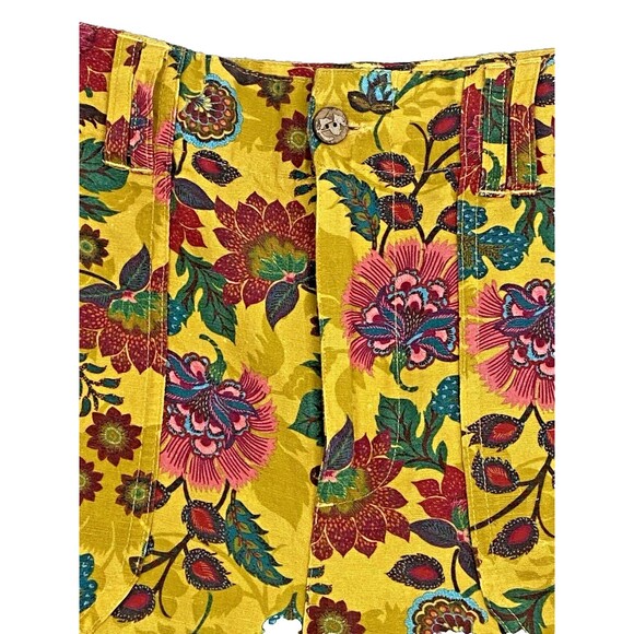 NEW‎ SUNDANCE Shorts SZ 10 Floral Japanese Gardens Pockets Coastal Boho Bohemian - Picture 3 of 6